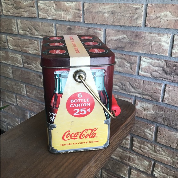 Coca Cola Tin with Handle - Picture 3 of 5